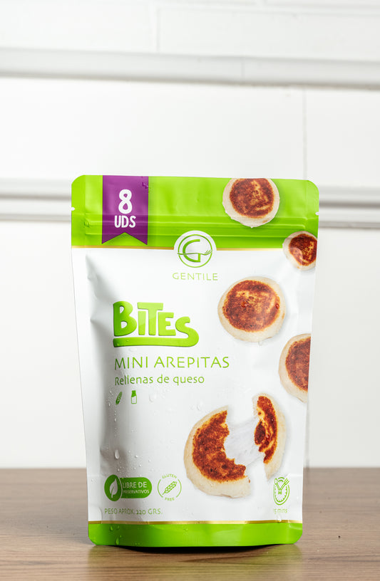 Arepas de Queso Bites 7.76 oz (Congelado, Gluten Free, Libre de Preservantes)
