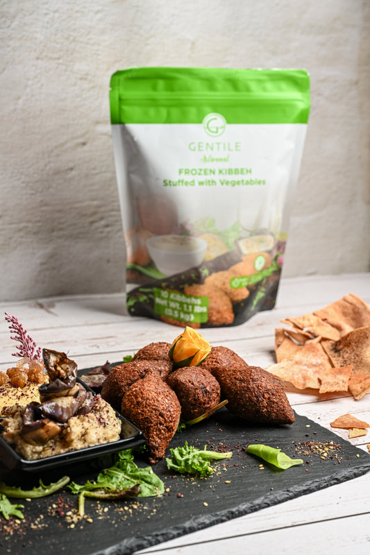 <tc>Kibbeh stuffed with vegetables 17.6 oz (Frozen, Vegan Friendly)</tc>